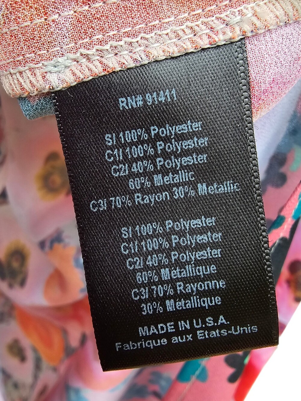 RARE Clover Canyon Pink Floral Colorful Longline Button-Front Robe Size M - Picture 12 of 13